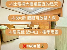 比電梯大樓還便宜的透天｜太平🔥新光5房車庫美透