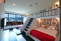 85大樓高層景觀收租親子六人套房