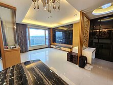 重陽橋重劃區馥麗帝王景觀裝潢三房坡車(衛浴皆開窗)