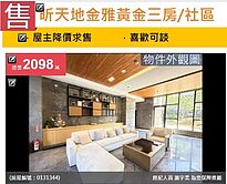 😱大降500萬😱6年屋昕天地金雅黃金三房+平車