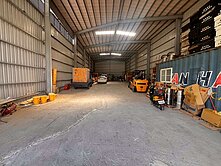 9米挑高鋼構廠房｜40呎貨櫃可進｜199碼工業電