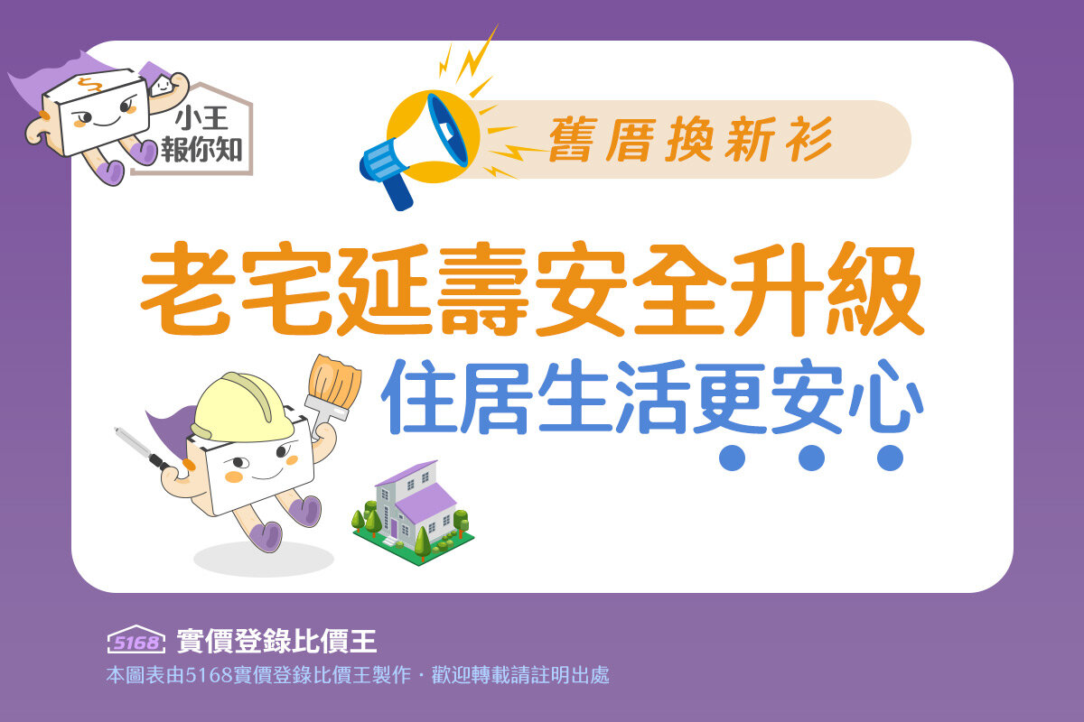圖解／【舊厝換新衫】老宅延壽安全升級　住居生活更安心