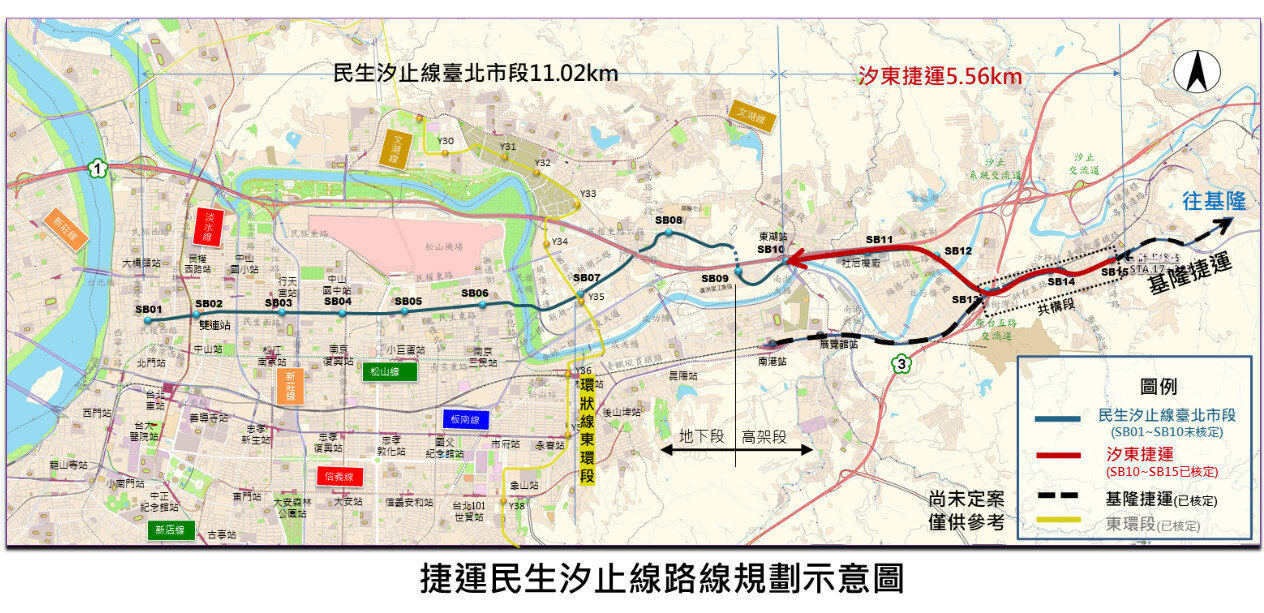 捷運民汐線細部計畫案　北市都委會初審通過