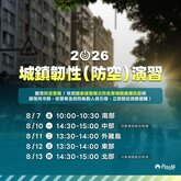防空演習警報響要避難！不配合最高罰15萬　北中南東5天時程懶人包