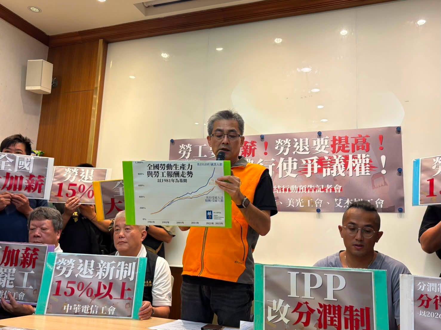 勞退新制雇主提撥率多為6% 勞團籲修法調至15%。圖/2024工人鬥總統臉書粉專