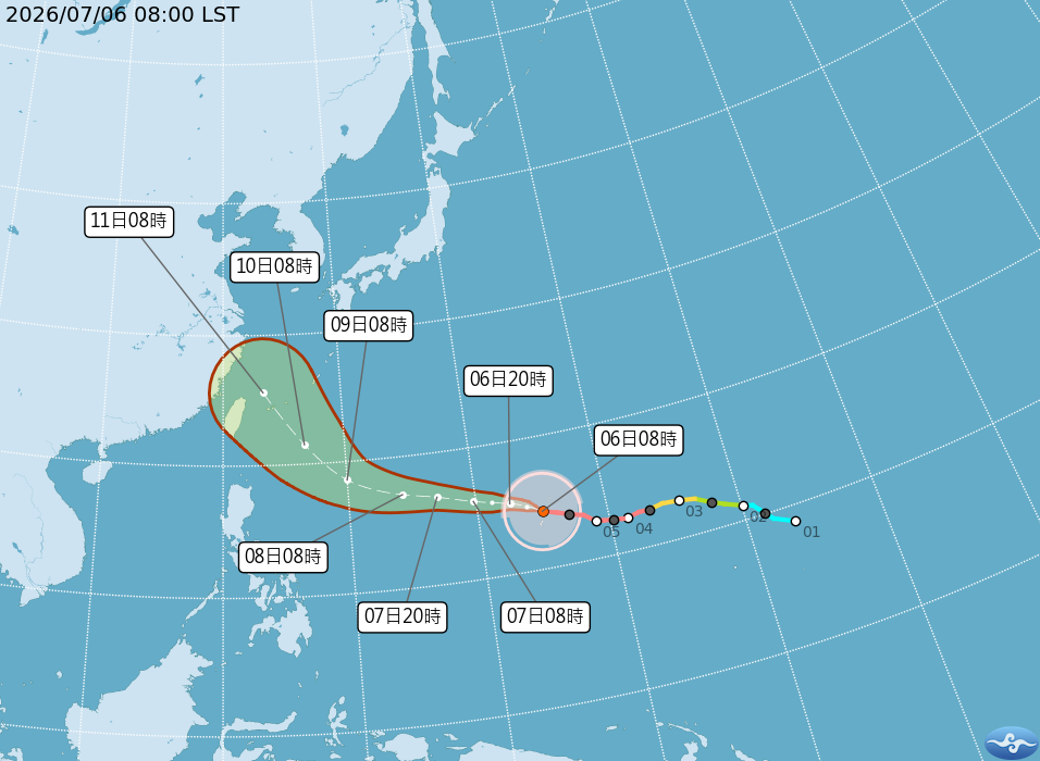 。圖/中央氣象署官網