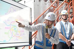 侯友宜視察捷運土城樹林線　進度逾45%朝完工邁進