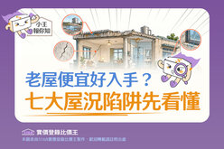 圖解／老屋便宜好入手？　七大屋況陷阱先看懂