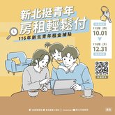 116年新北青年租金補貼10/1開跑　最高每月領7000